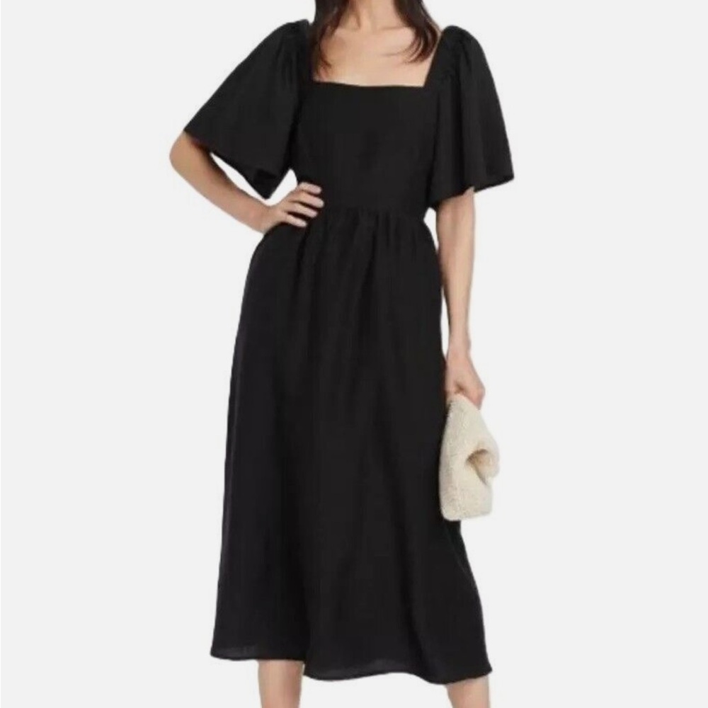 A New Day Black Midi Dress